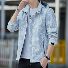 Winter down jacket for men, thickened mid-length, fat men, hooded, wool-neck, big goose coat, solid color, large size trend for young people pic 7
