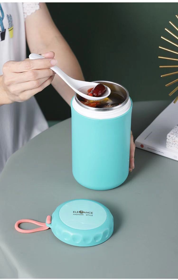 304不锈钢保温汤杯 学生上班族大容量pp塑料早餐杯牛奶杯带盖粥杯详情17