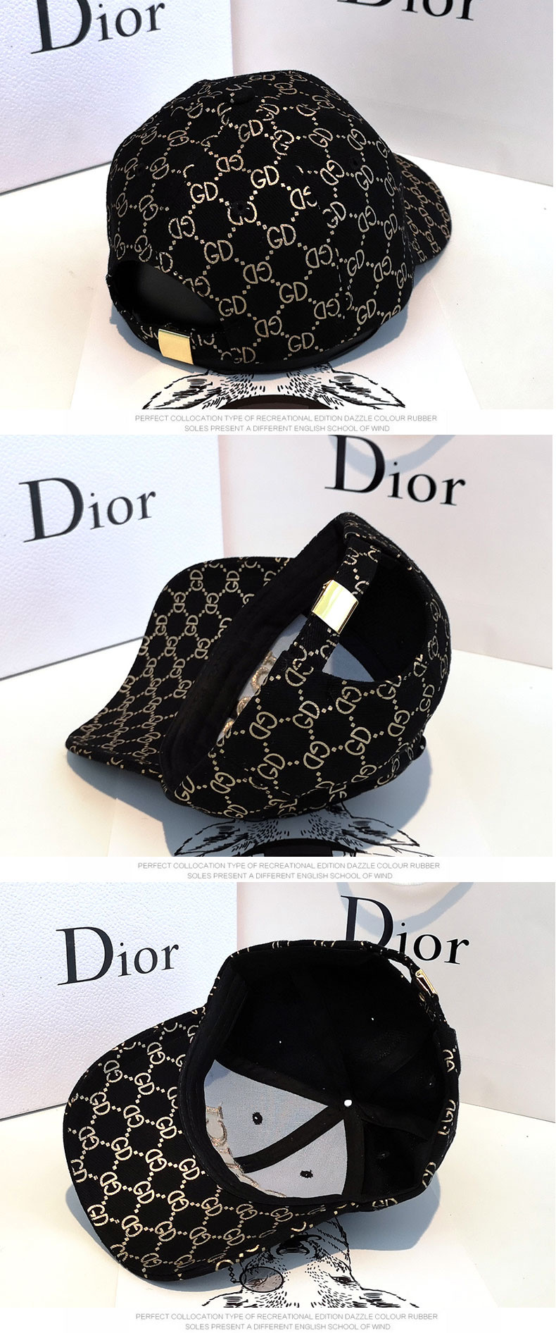 棒球帽男女同款鸭舌帽女显脸小春夏黑色时尚鸭舌帽遮阳帽详情8