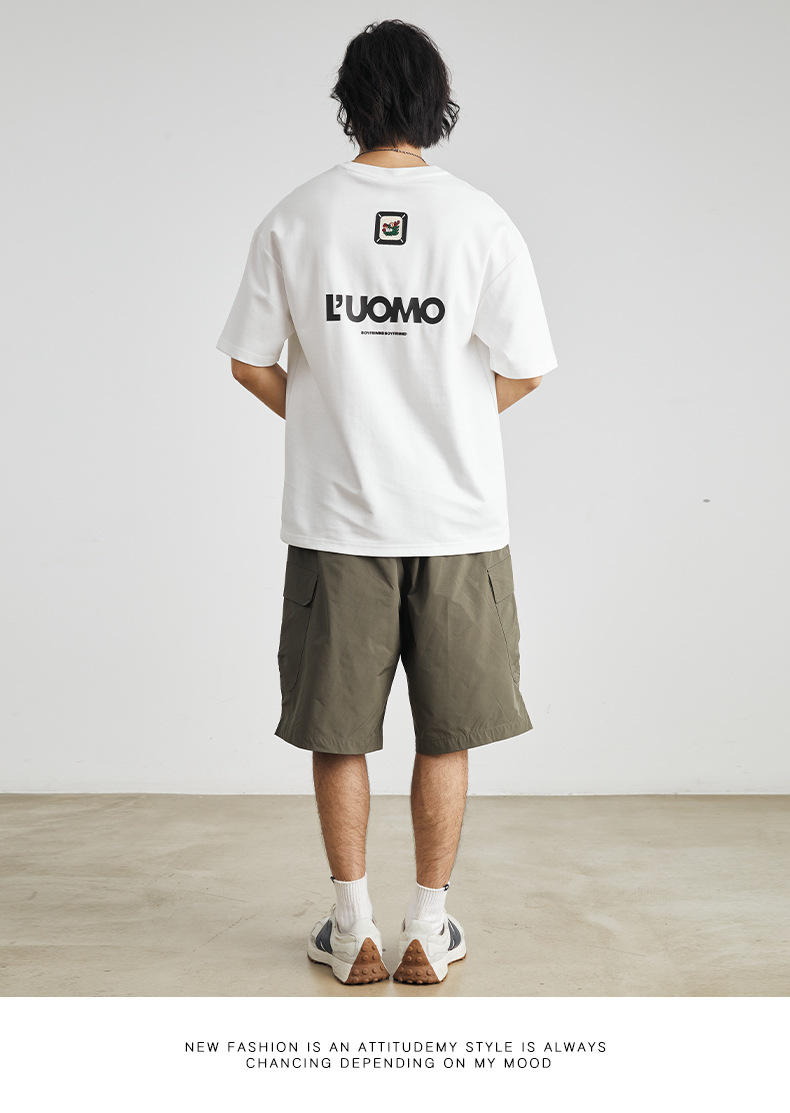 亦止男装龙年刺绣印花印花T恤男短袖夏季新款休闲情侣半袖上衣潮详情16