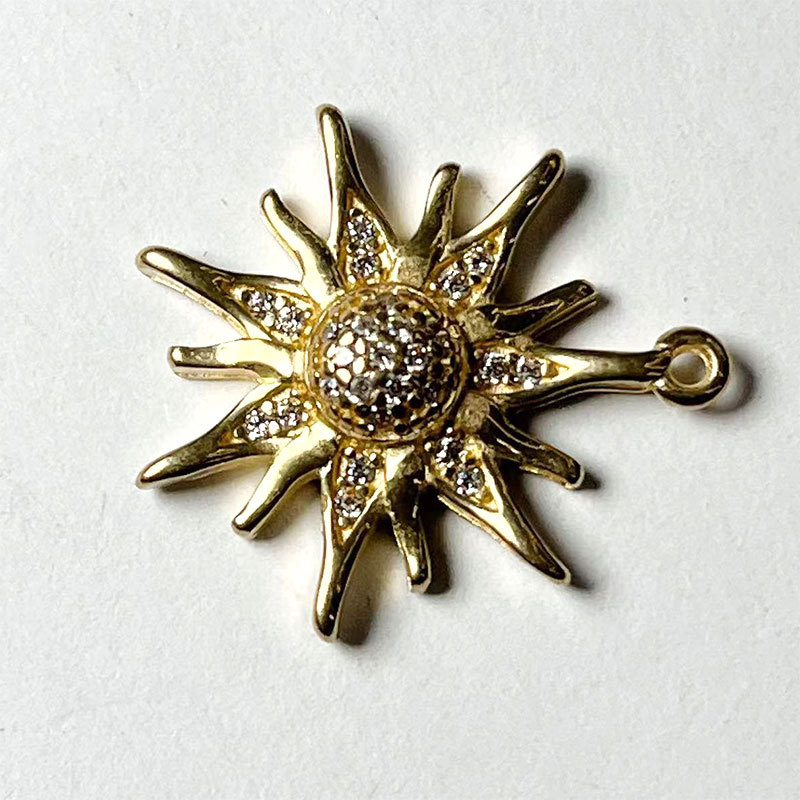 DIY jewelry accessories, micro-inlaid jewelry accessories, various pendant accessories, copper jewelry accessories that can be gold-plated or electroplated pic 7