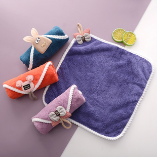 国潮厂家批发超细纤维印花卡通毛巾吸水礼品log各种尺寸伴手礼毛巾详情2