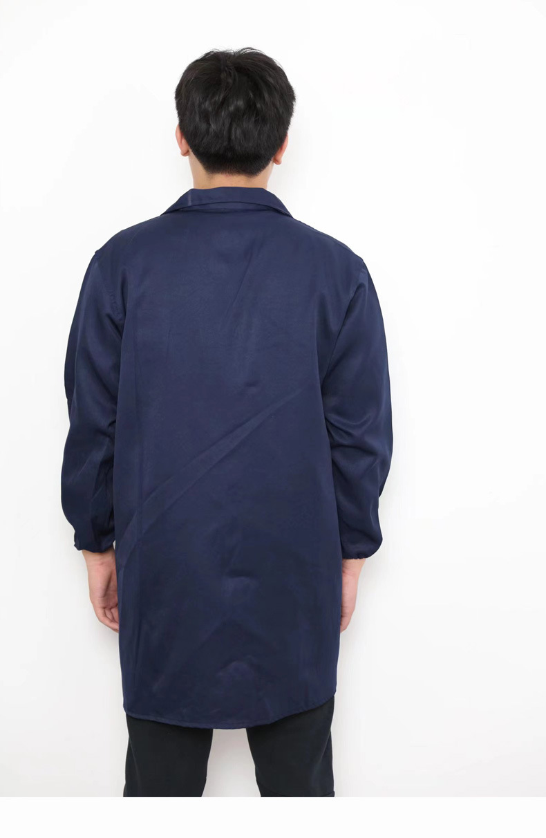 工作服蓝大褂定制LOGO长袖劳保服罩衣迷彩大褂防尘服批发搬运服详情16