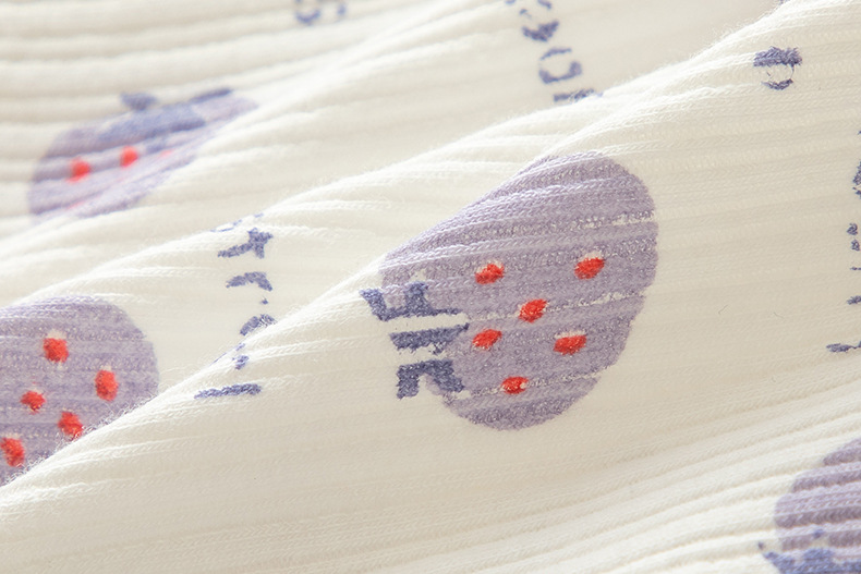 Tingweiya Japanese-style cute purple girl cartoon rabbit threaded cotton strawberry girl student mid-waist underwear for girls pic 48