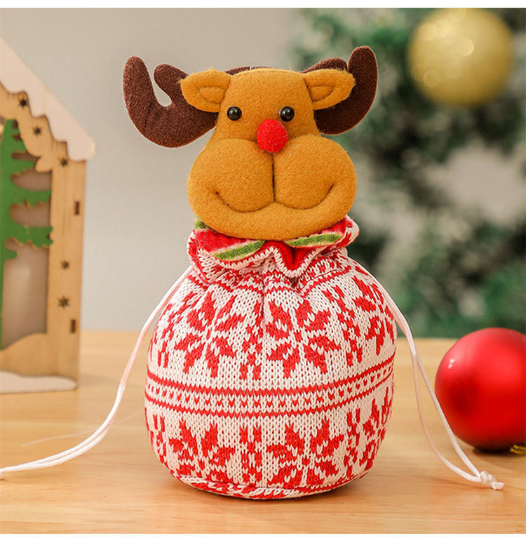Christmas gift bags, apple bags, Christmas gift bags, plush candies, decorative items, elderly people, snowmen, deer bouquets pic 43