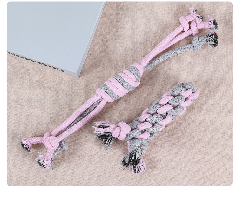Dog rope knot toys, biting and teething sets, pulling and biting rope teething toys for large, medium and small dogs, interactive toys pic 10