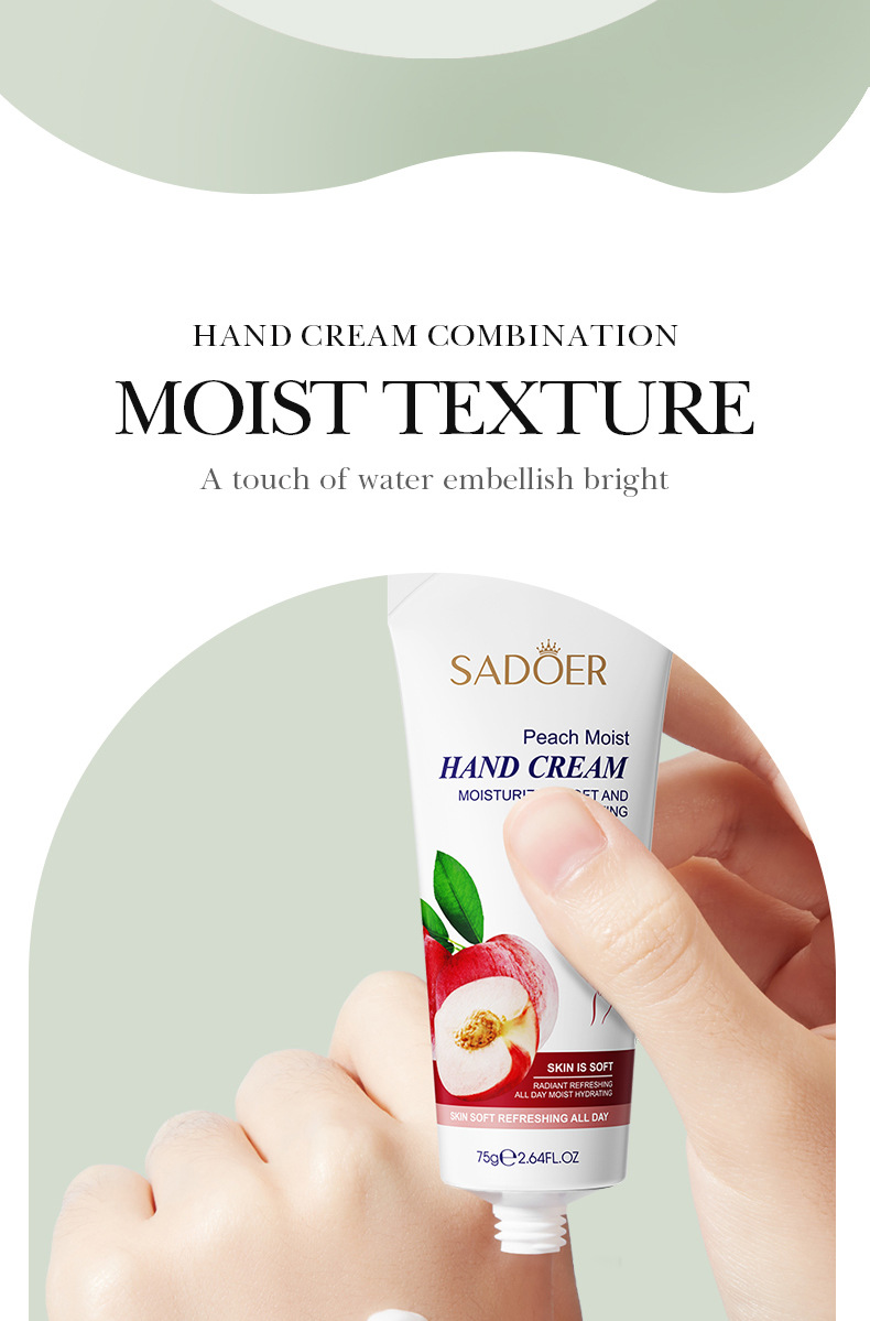 All-english fruit Hand Cream 75g SADOER Avocado Moisturizing Coconut Moisturizing Cross-border Foreign Trade pic 10