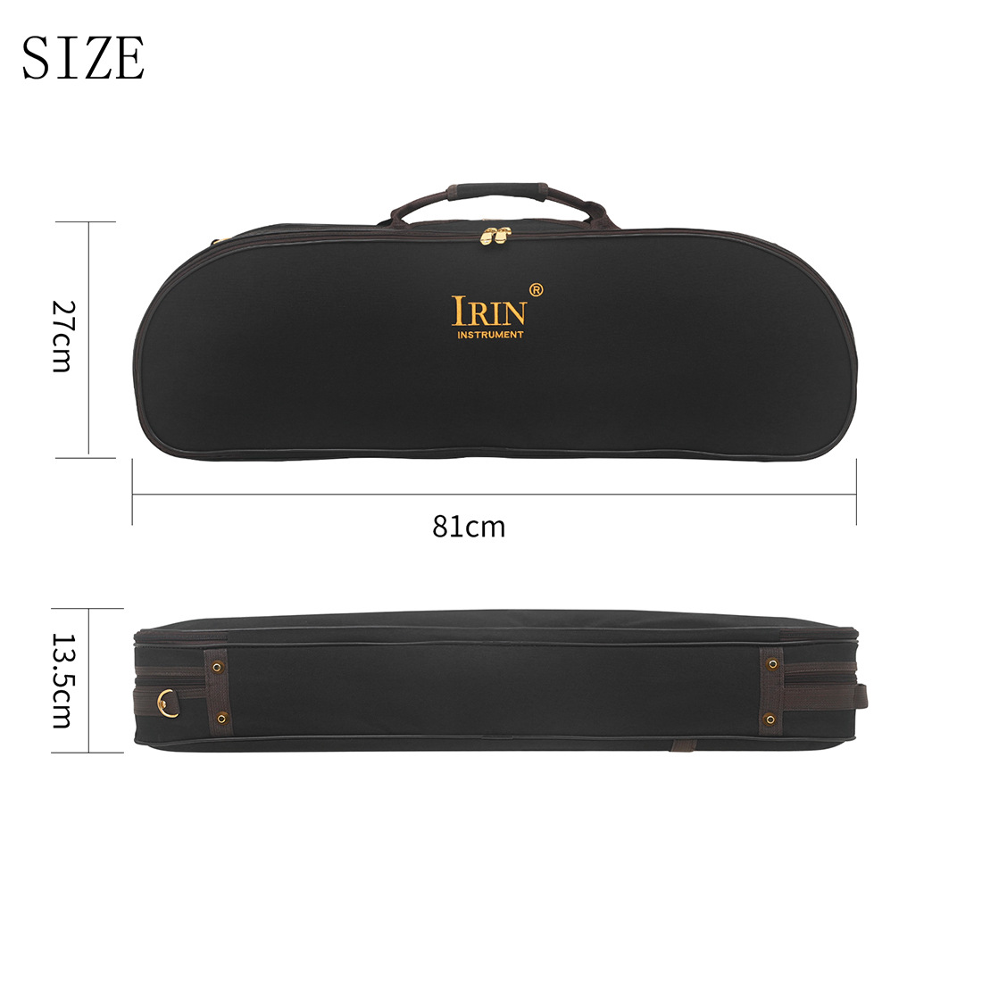 IRIN high-end violin case, rounded corners, Oxford cloth, built-in hygrometer, violin storage box, violin backpack pic 3
