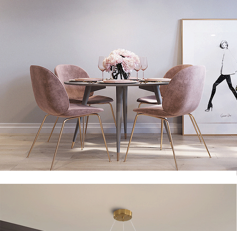 Postmodern restaurant, long chandelier, creative hose, art bar counter, designer, coffee shop, art lights, notes pic 4