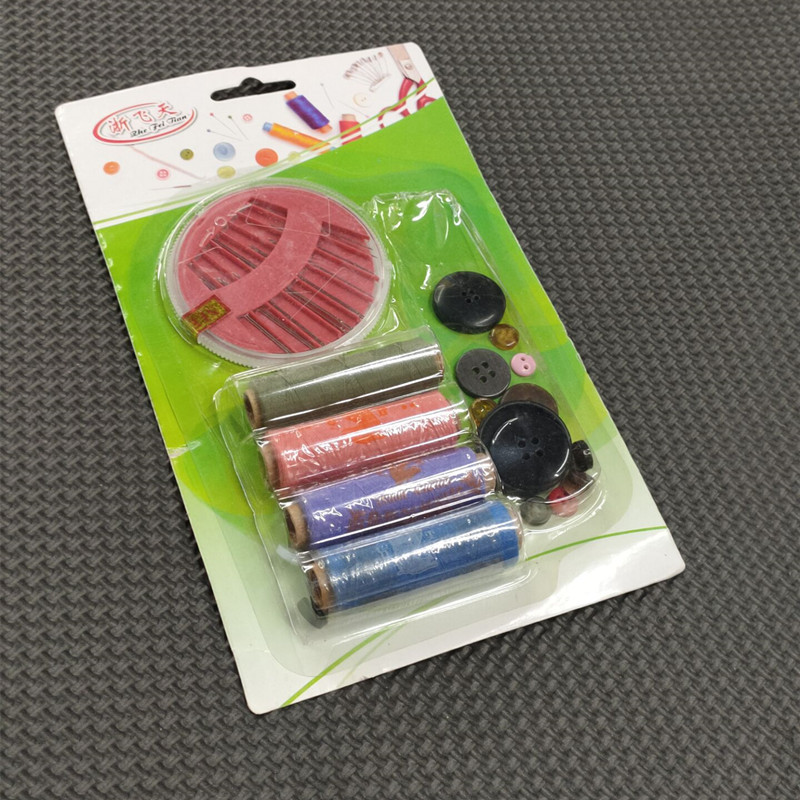 Household needle, thread and scissors set, household yarn scissors, sewing, mending, sewing kit, 2-yuan store supply, daily necessities pic 2