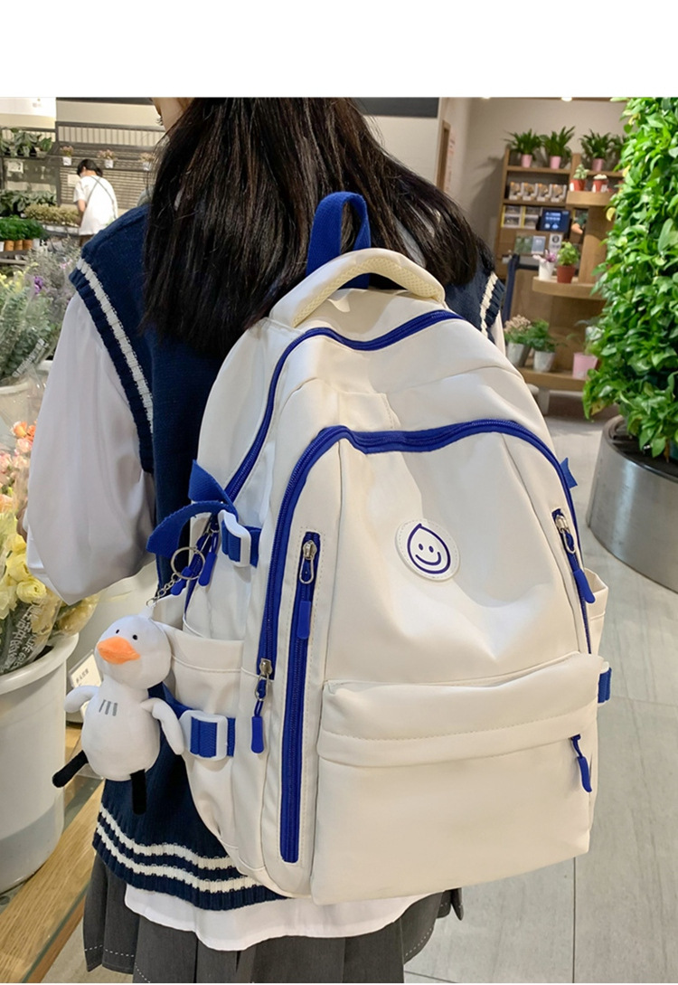 2023 fashionable student backpack, Japanese style Instagram simple Korean version backpack for junior high school, senior high school and college students pic 19