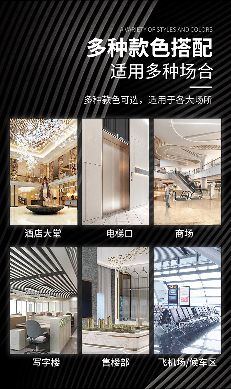 酒店不锈钢垃圾桶商用电梯口商场大堂走廊立式带烟灰缸户外果皮箱详情10