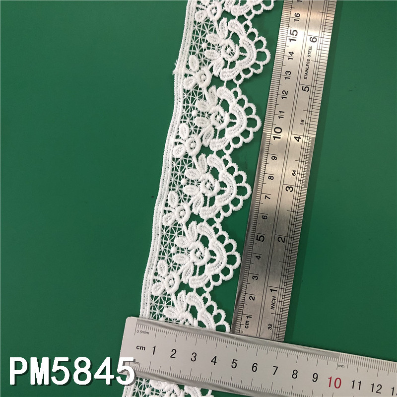 New Lolita embroidery water-soluble lace, milk silk single-sided small flower wave lace, lace with barcode pic 77