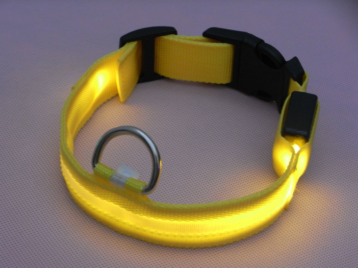 LED dog luminous collar, night-luminous pet collar strap, can be sent in one piece. Wire mesh collar strap, insulating sheet pic 27