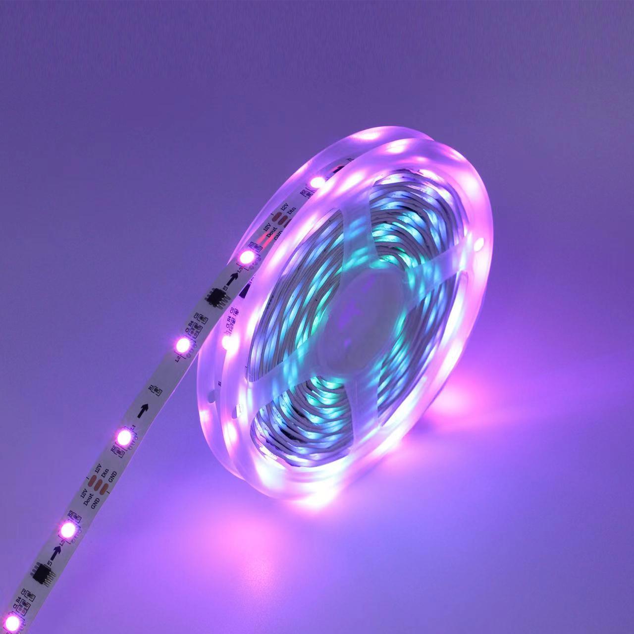 Wholesale of 12V 5050RGB 1-meter 30 bare plate spray glue drip glue low-voltage light strip outdoor atmosphere decorative lights pic 6