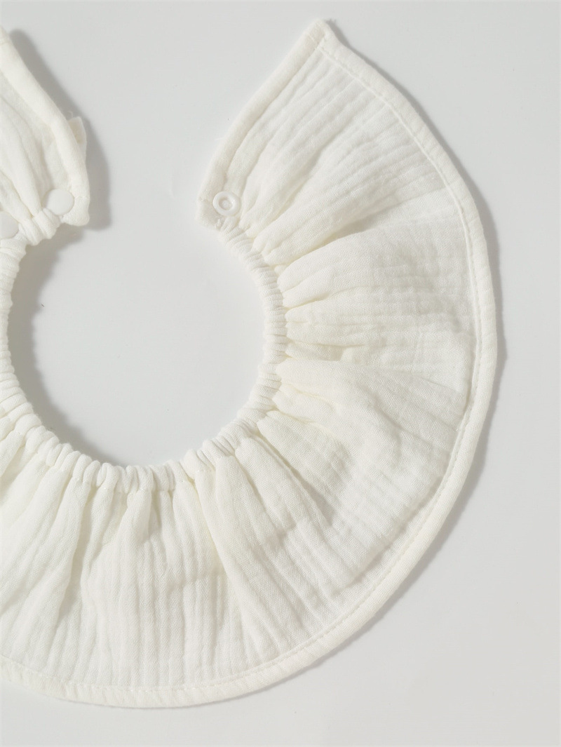 ins Baby saliva wipes, pure cotton gauze bib, 360-degree rotatable baby flower bib, anti-spitting milk pic 7