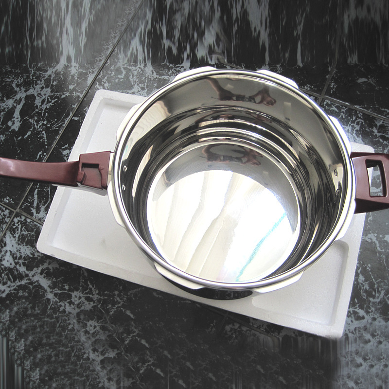 Stainless steel bulging pressure cooker 18-28cm, non-magnetic large capacity 1600-ton base pot pic 3
