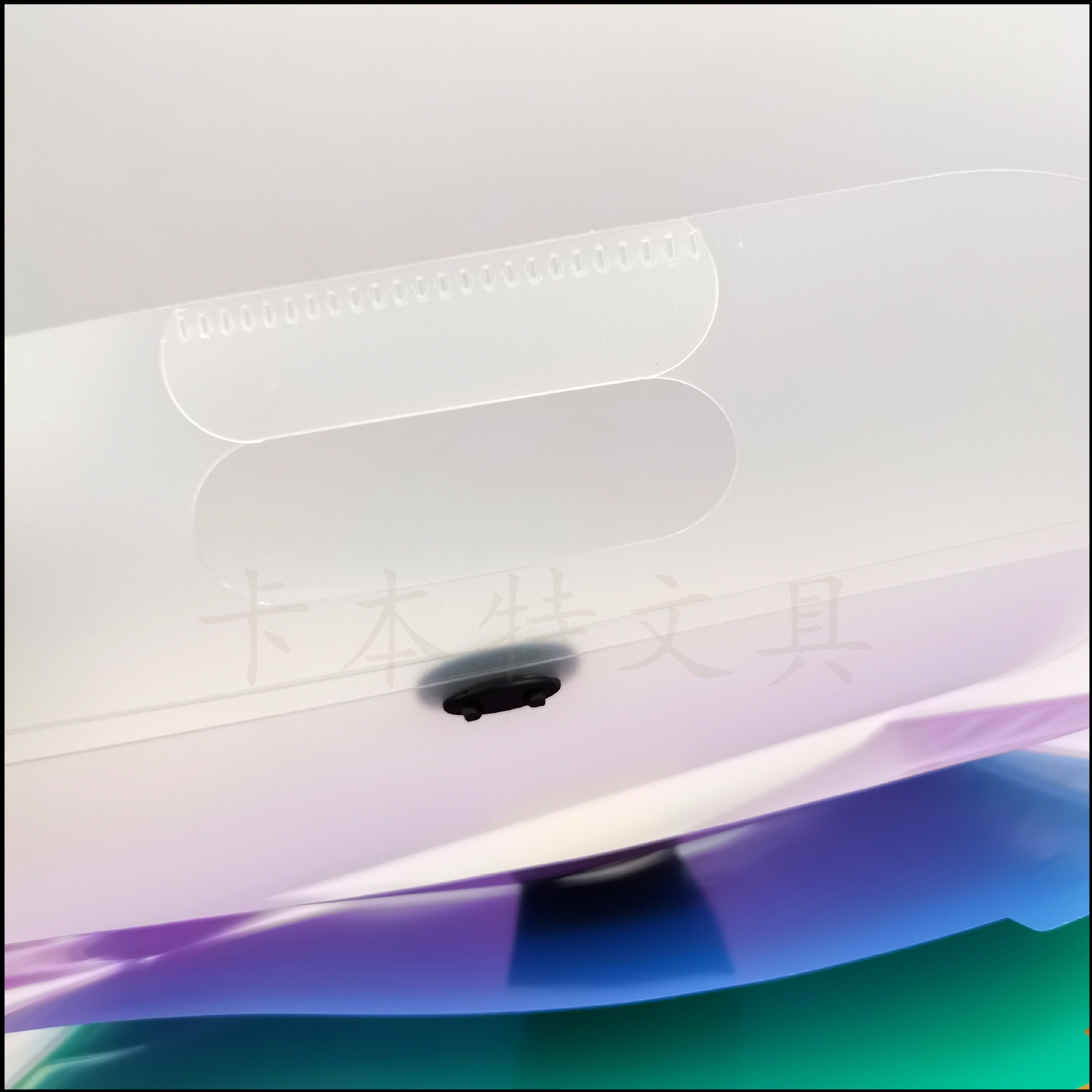 Frosted transparent horizontal organ bag, 13 layers, A4 ticket bag, document bag, binding strap, vertical document storage bag, folder pic 7