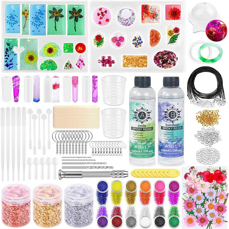 跨境滴胶模具DIY环氧树脂耳环不规则形状耳坠吊坠挂饰硅胶模具详情3