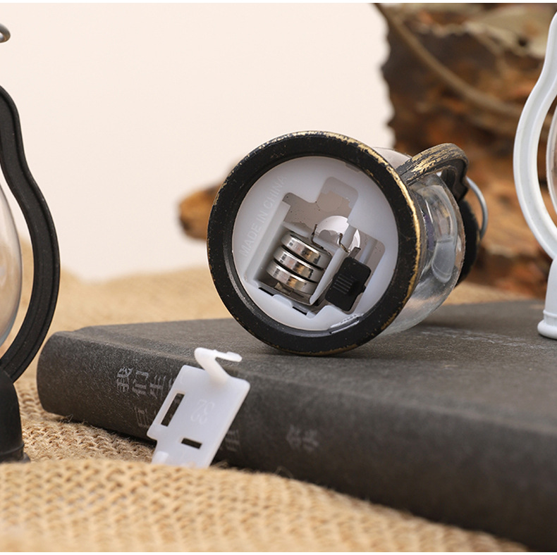 欧洲圣诞节小提灯电子蜡烛灯 LED圆形灯跨境新品装饰摆设礼品风灯详情5