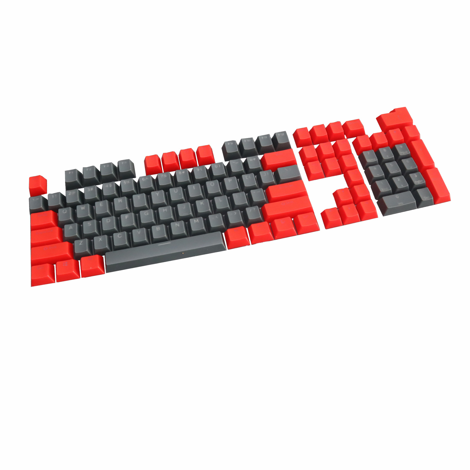 ABS color-matched 61/87/104 key mechanical keyboard cap, two-color closed character translucent color key cap pic 38