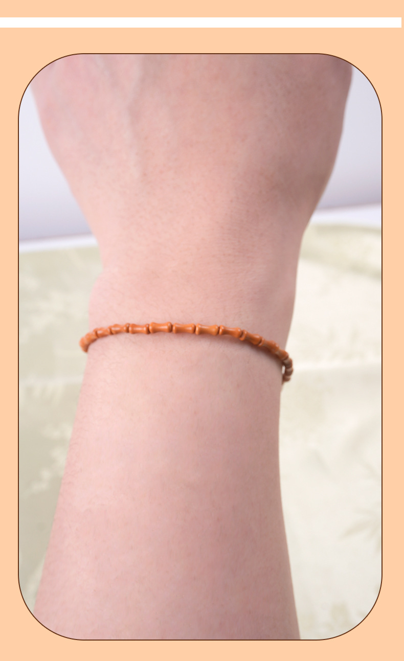 橄榄核手串成品送闺蜜男友原创设计佛珠文玩手串节节高升手串竹节文玩手串文玩佛珠详情12