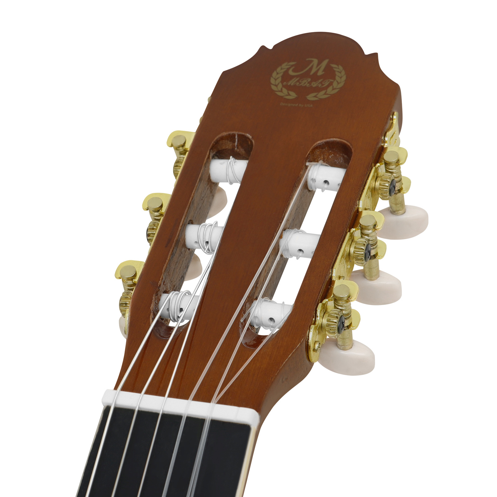 MMBAT 3930 spruce top wave Pattern 20-piece classical guitar with missing corners comes with a complete set of accessories pic 6