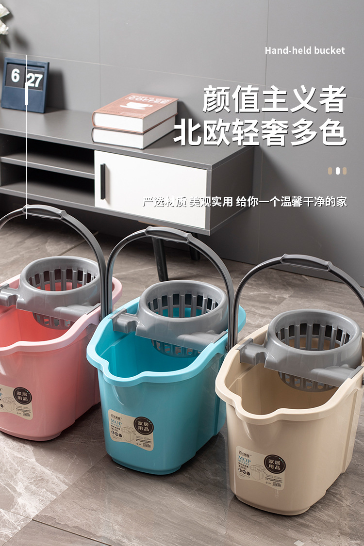 加大号拖把桶家用带轮加厚塑料拖布桶大容量地拖桶加深脱水批发价详情4