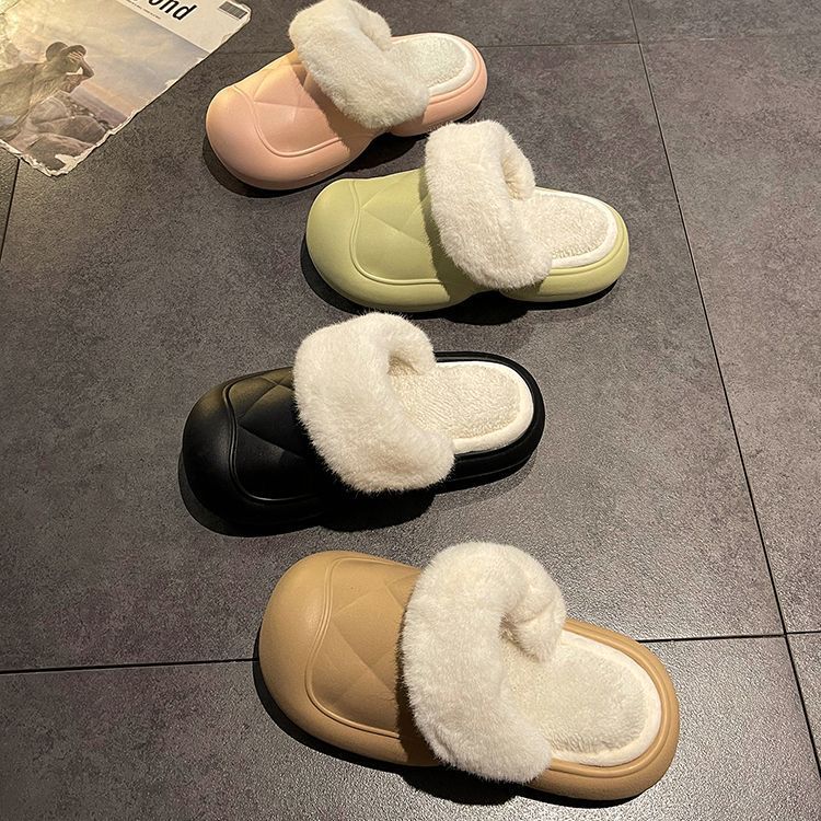 软底包头棉拖鞋女外穿2023年秋季新款踩屎感厚底可爱保暖拖鞋批发详情15