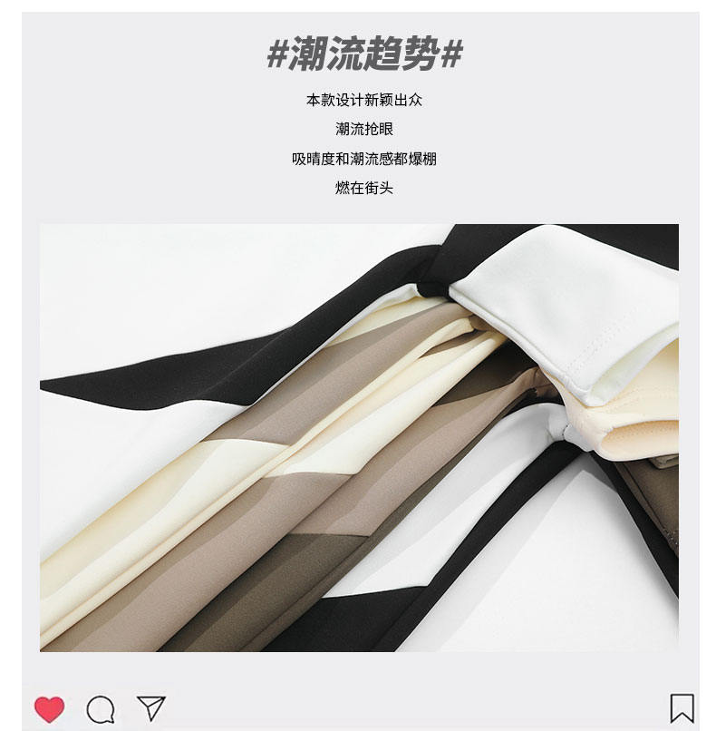 夏季新爆款港风拼色短袖大童青少年T恤学生打底气质简单潮牌小众详情3