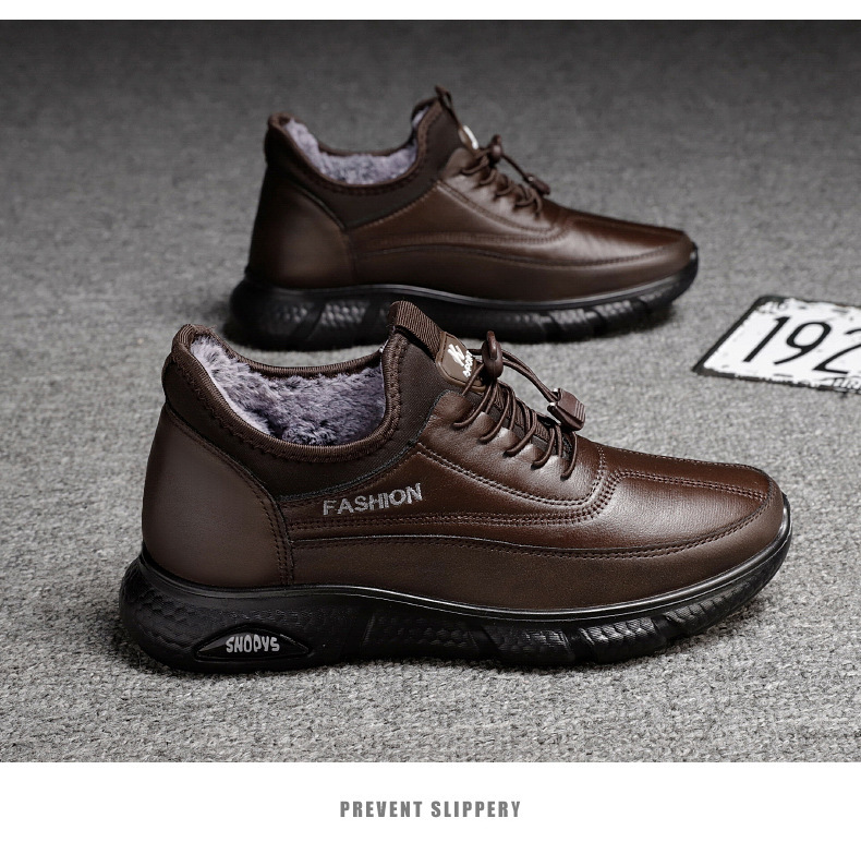 棉靴冬季新款外贸棉鞋批发加厚毛发加绒休闲保暖雪地靴男一件代发详情25