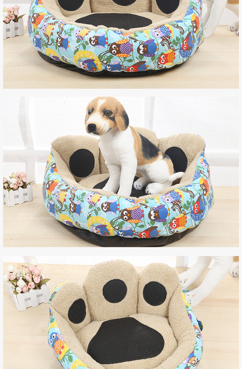 2017 Foreign trade original single printed seat pad Three-piece set, comfortable Samoyed Husky dog bed pad, Foot pet bed pad pic 7