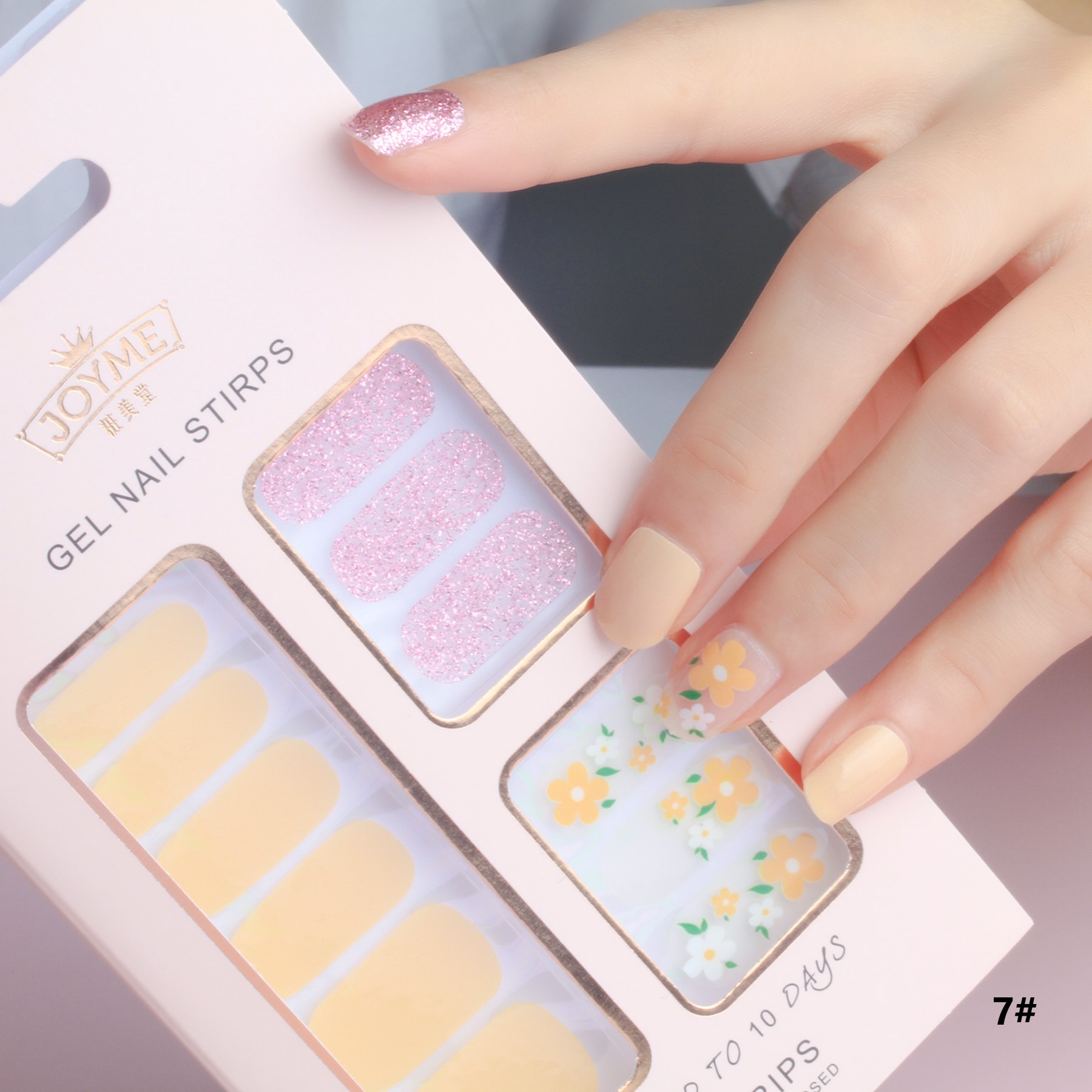 Custom-made 12-piece box set of waterproof nail stickers that are popular among Internet celebrities pic 19