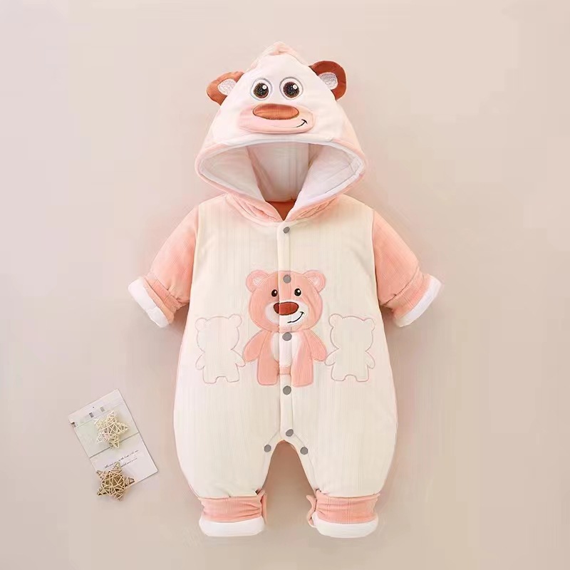 新款婴幼童冬季加厚休闲外出服舒适男女宝宝连体保暖分腿睡衣详情7