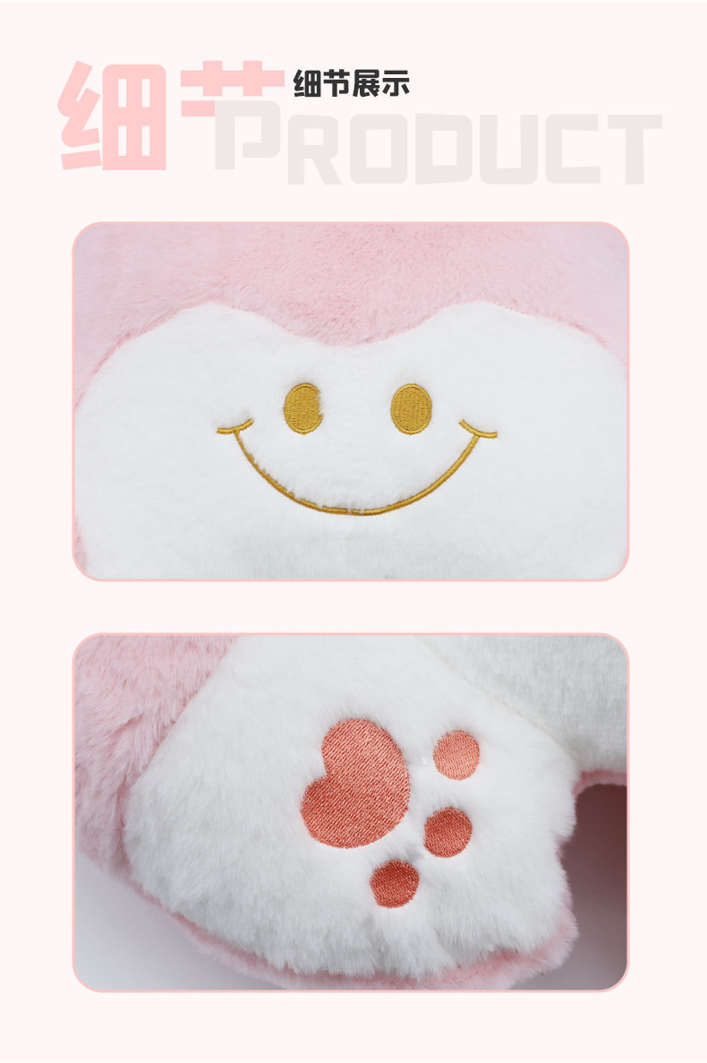 Wholesale of cartoon cute animal throw pillows, plush toys for recreation, multi-purpose winter thickened warm cushions and backrests pic 8