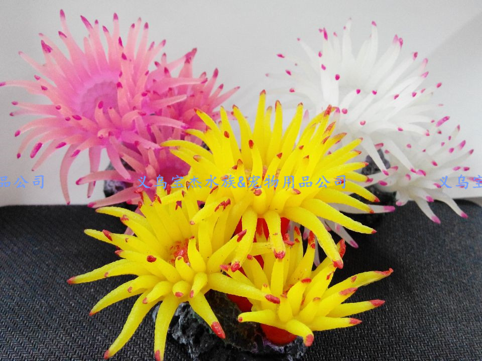 鱼缸装饰品仿真鱼荧光尼莫小丑鱼水族造景仿真珊瑚水母 厂家批发详情52