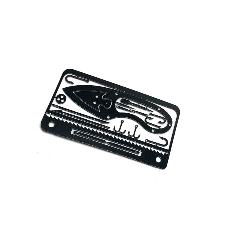 Cross-border new in-stock fishhook cards, multi-functional fishhooks, fishhook model plates, etched fishhooks can be processed according to samples pic 12