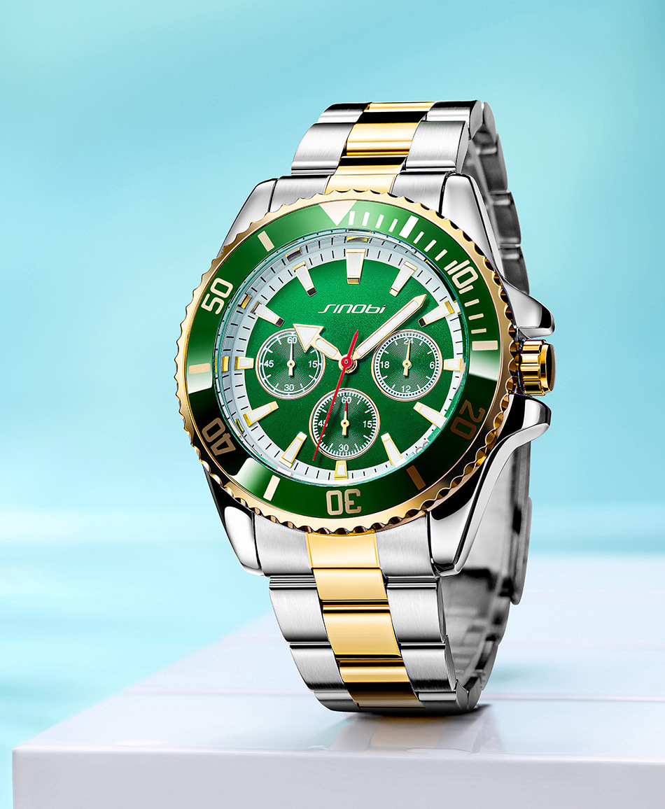 Sinobi男士手表防水石英表绿水鬼夜光批发跨境手表非机械手表男表详情18