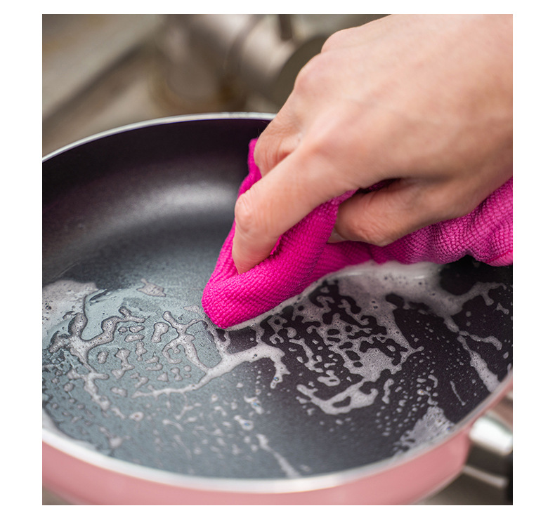 工厂生产超细纤维珍珠抹布 40*40CM 家居多功能清洁擦试布详情15