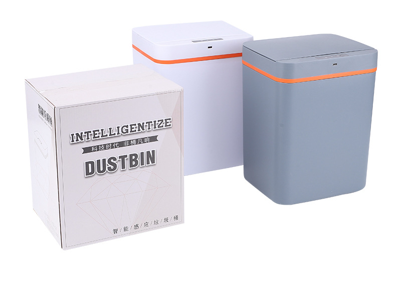 智能感应垃圾桶多功能轻奢家用厨房卫生间便携感应开盖垃圾桶批发详情17
