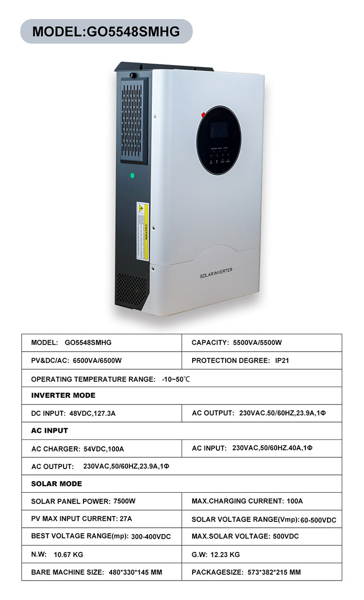 The Liqun solar reverse control integrated machine with a power of 6.2kw is equipped with an mppt solar controller and a hybrid control inverter pic 12