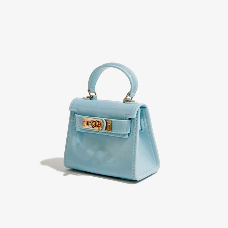 糖果小包小方块PVC芭比果冻包时尚百搭晚宴包耐脏易洗女手提包链条斜挎包详情5