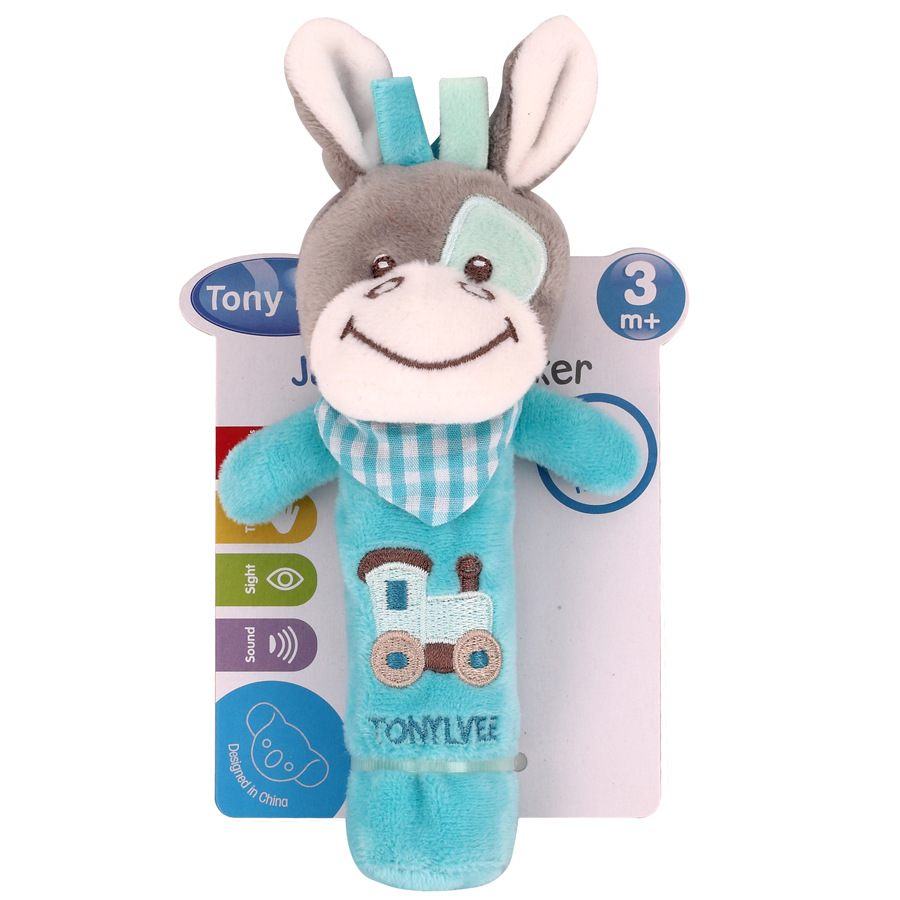 Тони Lvee baby BB, милый животный колокольчик, плюшевые инжинирующие игрушки, успокаивающие палочки для рук pic 4