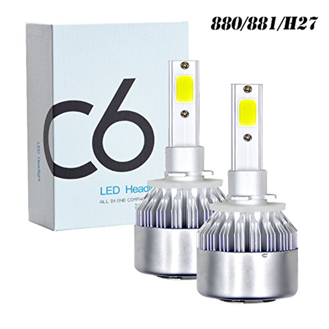 C6 led大灯 前大灯h4车灯 H7 H11 9005 36W 汽车led大灯详情8