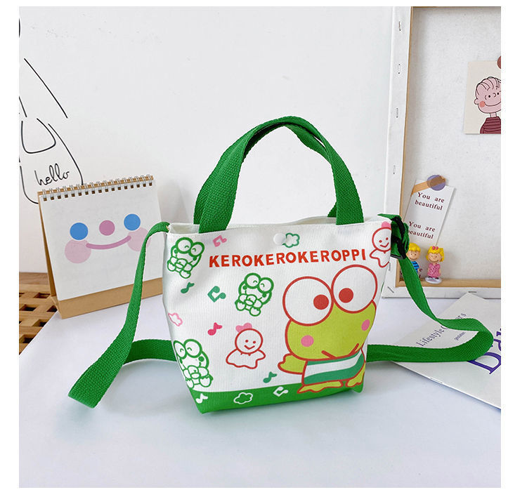 卡通帆布休闲斜挎背包儿童手提袋 库洛米双子星可爱单肩包包包详情21