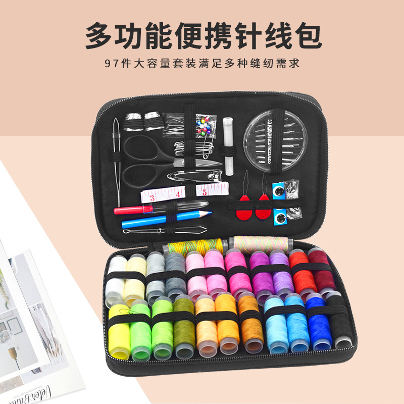 Factory wholesale Amazon sewing kits, sewing sets, home sewing combination sets of 90 pieces, 97 pieces and 98 pieces pic 3