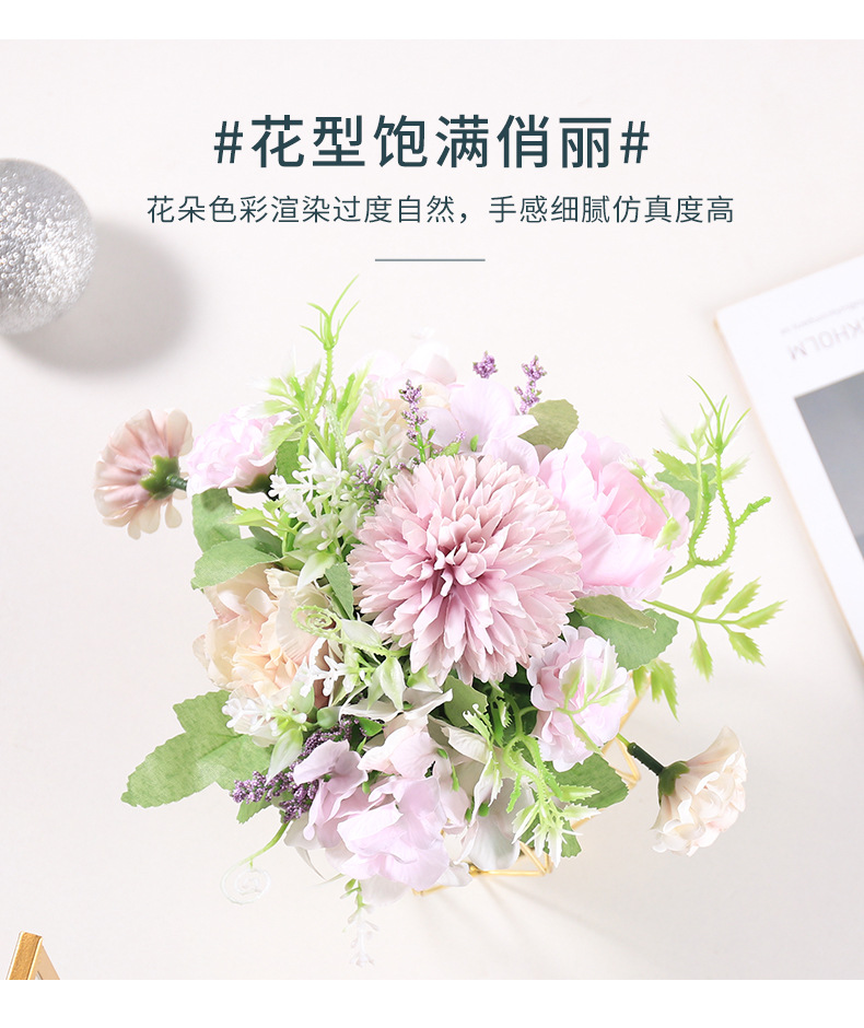 Light luxury home artificial potted plant artificial flower small ornaments, living room and dining room table decoration artificial flowers and artificial plant potted plants pic 5