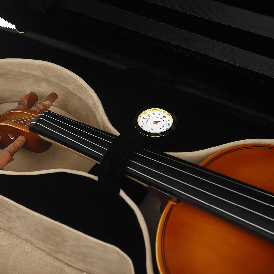 IRIN high-end violin case, rounded corners, Oxford cloth, built-in hygrometer, violin storage box, violin backpack pic 15