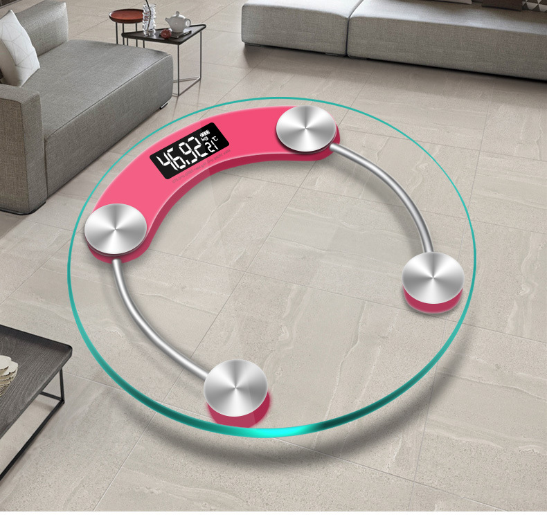 Factory direct sales of large round electronic scales for home use, tempered glass body scales, high-precision and accurate, precision gift customization pic 15
