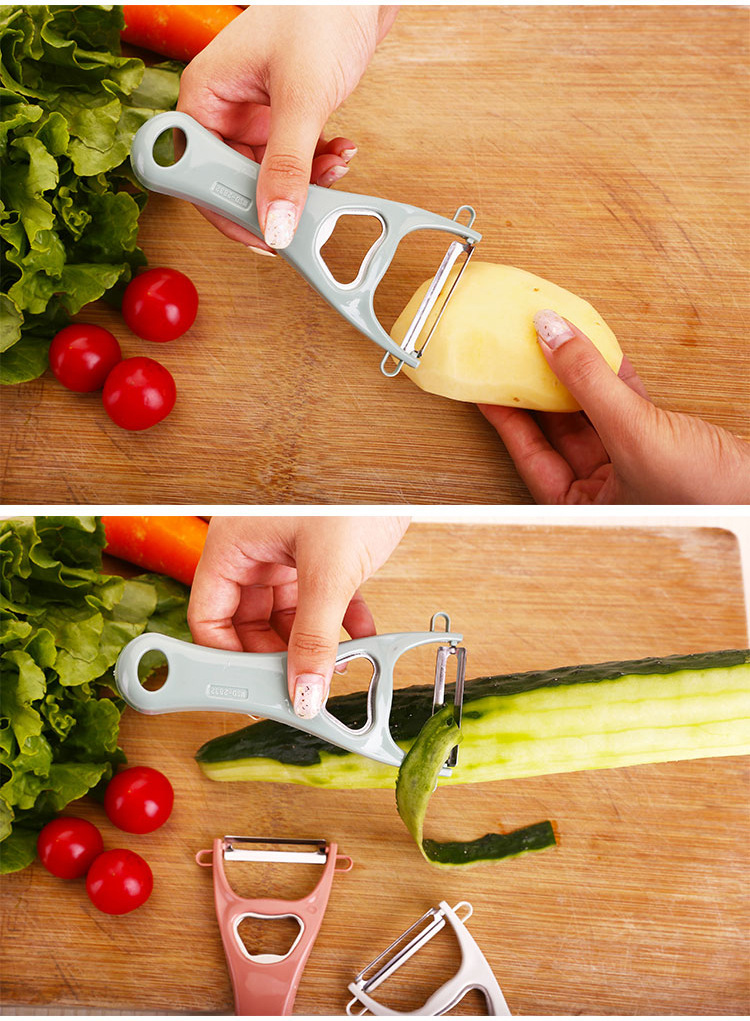 Multi-functional peeler, three-in-one kitchen fruit and vegetable peeler, multi-purpose rotary peeling and peeler, grater pic 3